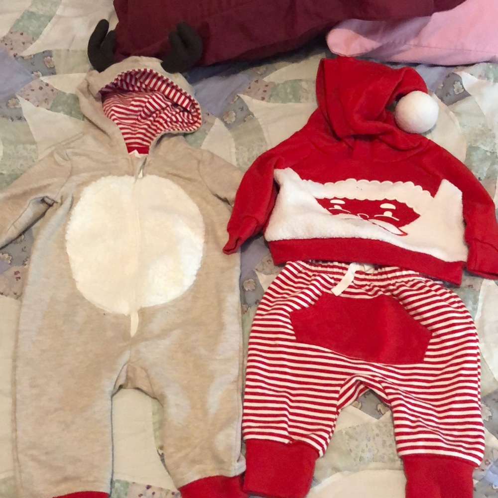 0-3 months Christmas outfit bundle❤️